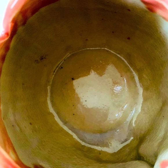 Vintage 3 D Frog On Water Lily Ceramic Planter 1950s - Picture 11 of 14